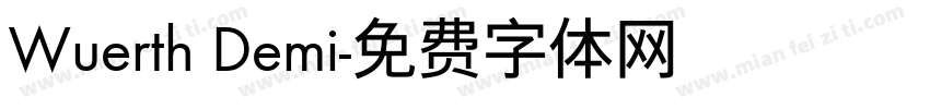 Wuerth Demi字体转换